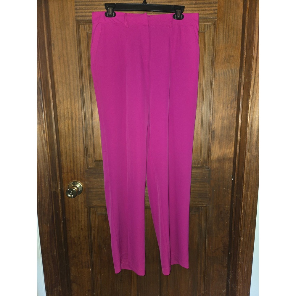 Soho Apparel Magenta Pink Straight‎ Leg Dress Pants Womens Size 8 7180102TJ
